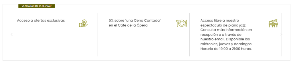 Beneficios y ventajas por reservar en la web del hotel