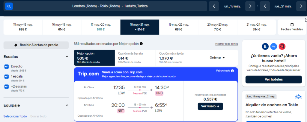 Vuelos baratos Skyscanner